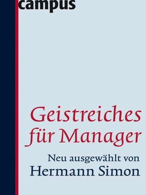 cover image of Geistreiches für Manager